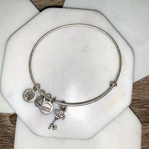 BOGO ALEX and ANI -Silver Skeleton Key Charm Stackable Bracelet
